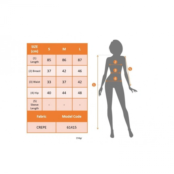 Kadın Askılı Derin V Yakalı Kuş Gözü Detaylı Janjan Krep Elbise