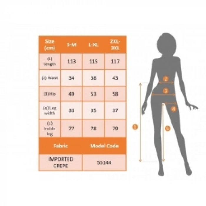 Kadın Yüksek Bel Geniş Paça Detaylı Cepli Ithal Krep Pantolon