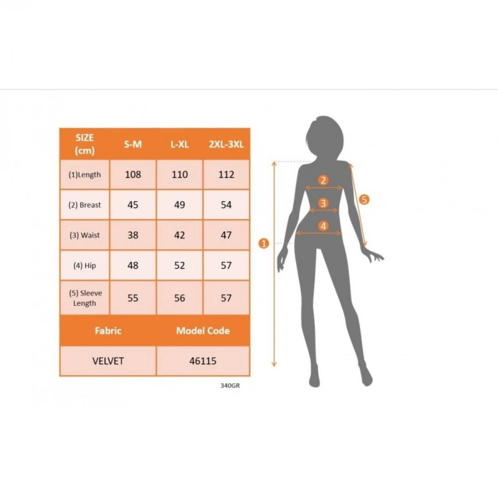 Kadın Uzun Kollu Bot Yaka Yanı Taş Detaylı Midi Kadife Elbise