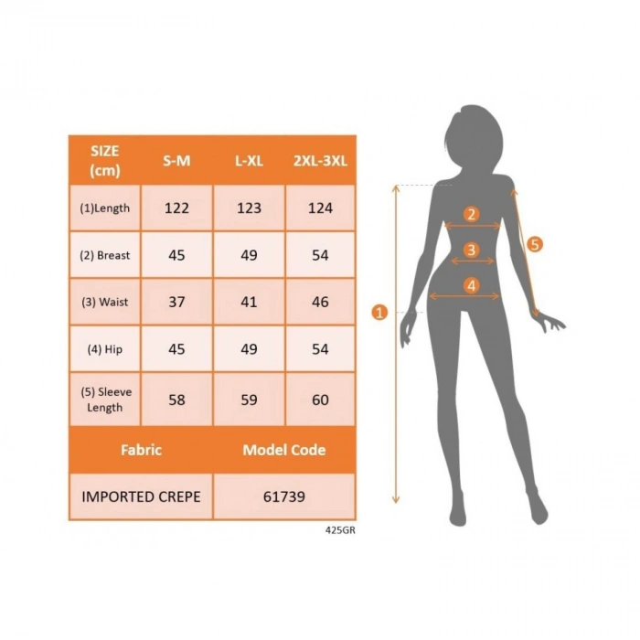 Kadın Uzun Kollu V Yakalı Yırtmaçlı Taşlı Uzun Ithal Krep Elbise
