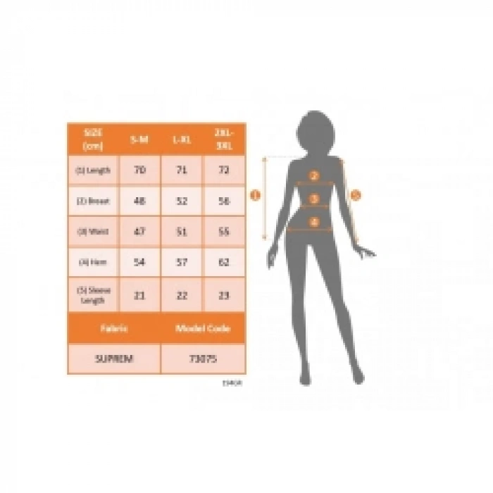 Kadın Kısa Kollu Bisiklet Yaka Kalp Desenli Süprem Bluz