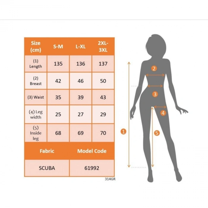 Kadın Uzun Kollu Kare Yakalı Fermuarlı Parmaktan Geçmeli Dalgıç Tulum