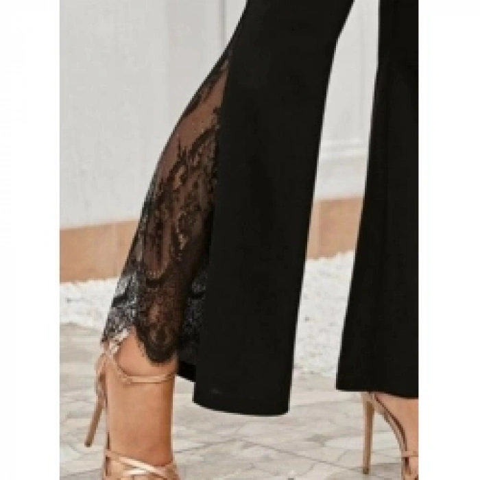 Kadın Ispanyol Paçadantel Detay Dalgıç Tayt