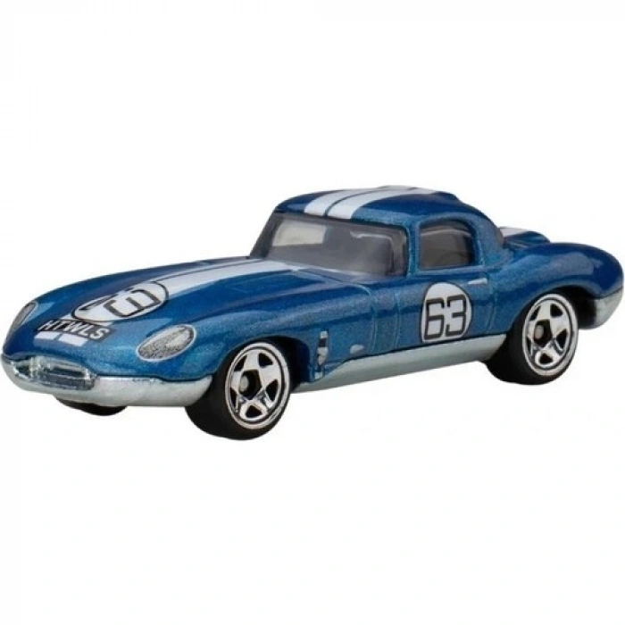 Mattel HRT81/JBY90 Hot Wheels Sılver Serıes Vıntage Jaguar Lıghtweıgt E-Type Araba - Tekli