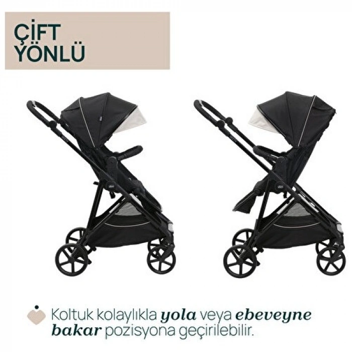 Chicco Seety Bebek Arabası  Etna Black