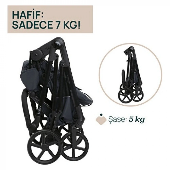 Chicco Seety Bebek Arabası Boston Grey