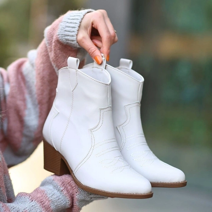 Akver Bej Cilt Topuklu Bot