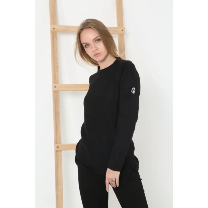 Biskilet Yaka Kolu Armalı - Siyah