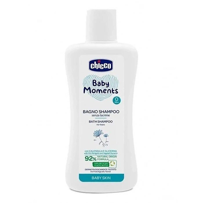 Chicco Baby Moments Doğal Saç ve Vücut Şampuan 200 ml