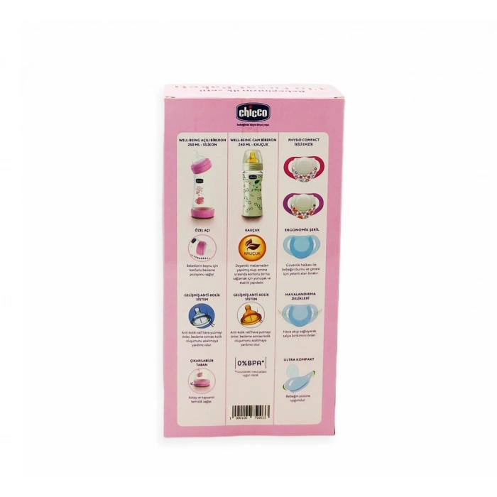 Chicco Bebeğinizin İlk Seti 3lü Fırsat Paketi - Pembe