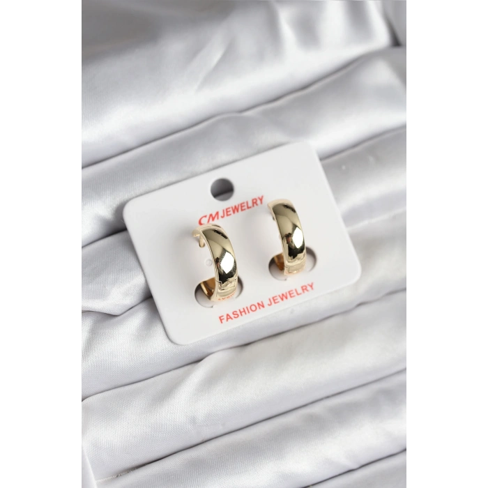 Erb 14K Gold Renk Kaplama Halka CM Kadın Küpe