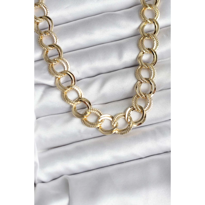 Erb 14K Gold Renk Kaplama Samanyolu Model CM Kadın Kolye