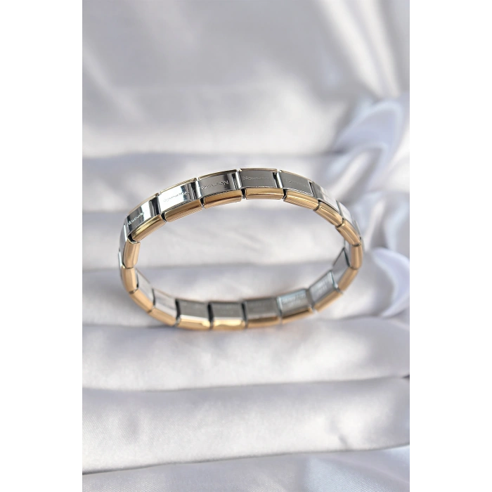 Erb 316L Çelik Çift Renk Yazılı Nomination Bileklik