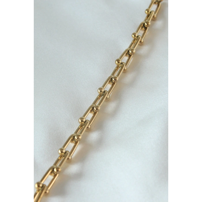 Erb 316L Çelik Gold Renk Tifany Model Kadın Bileklik