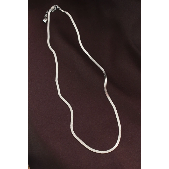 Erb 316L Çelik Gümüş Renk 60 Cm İtalyan Zincir Kolye