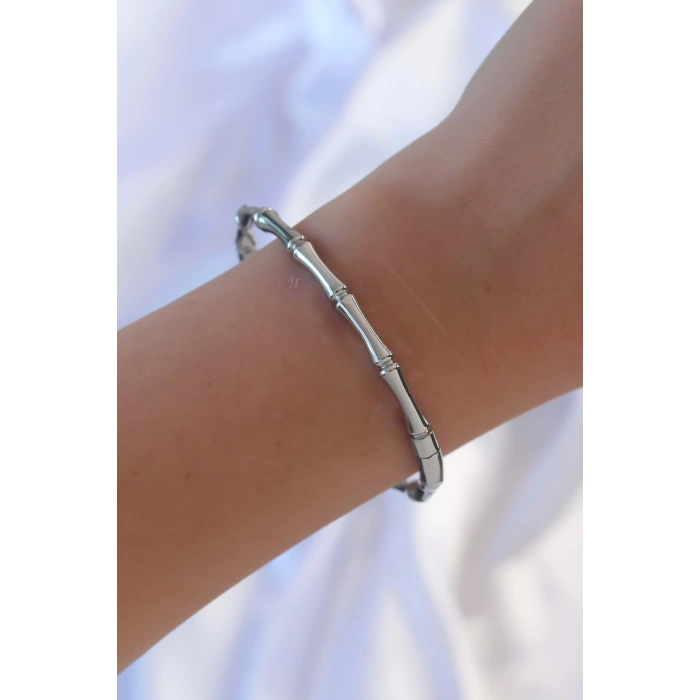 Erb 316L Çelik Gümüş Renk Kemik Model Bileklik