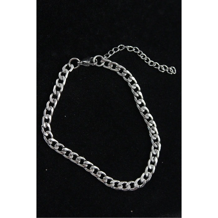 Erb 316L Çelik Klasik Model Gümüş Renk Erkek Bileklik