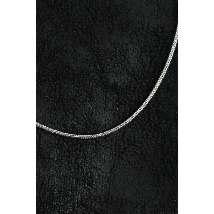 Erb 316L Çelik Örme Zincir Model Gümüş Renk Erkek Kolye