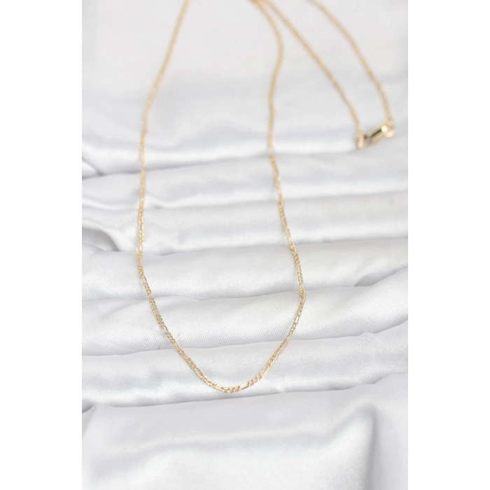 Erb CM 14K Gold Renk 60 Cm Zincirli Kadın Kolye