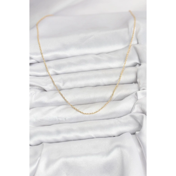 Erb CM 14K Gold Renk Burgu Model 60 Cm Kadın Kolye