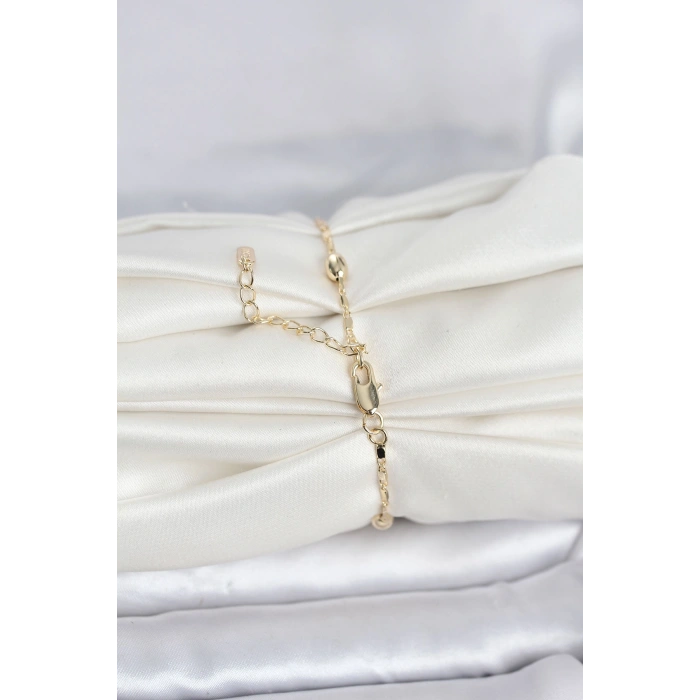 Erb CM 14K Gold Renk Damla Topçuk Model Kadın Bileklik