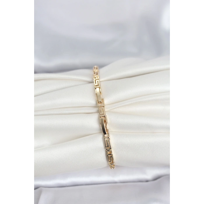 Erb CM 14K Gold Renk Geometrik Model Kadın Bileklik