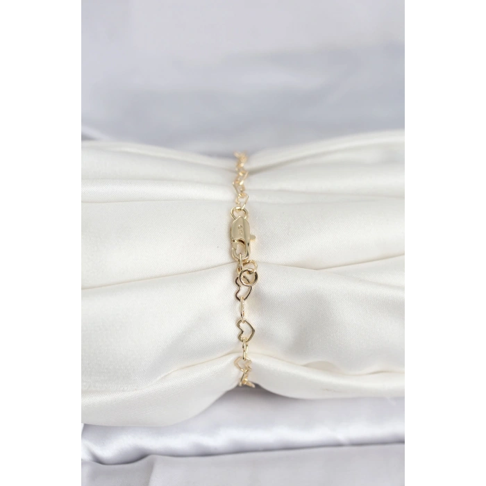 Erb CM 14K Gold Renk Kalpli Zincir Model Kadın Bileklik