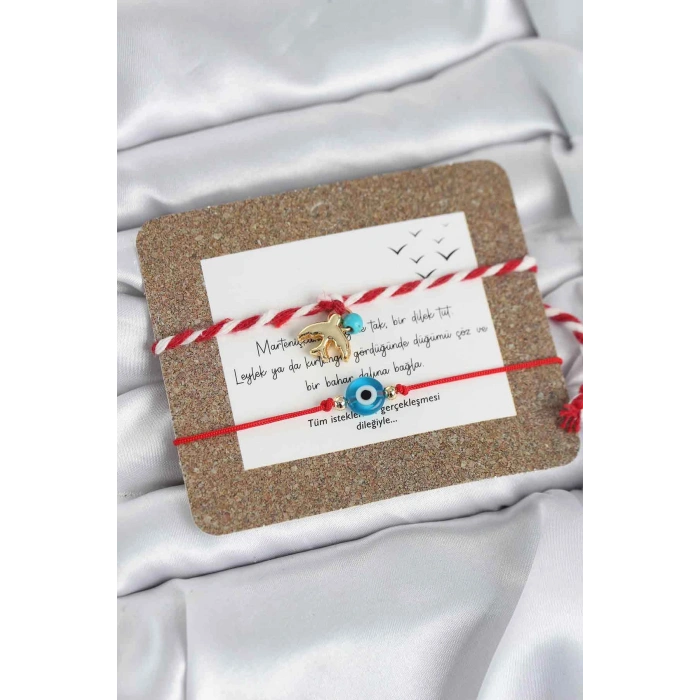 Erb Marteniçka Bileklik 2'li Nazar Ve Kırlangıç Model