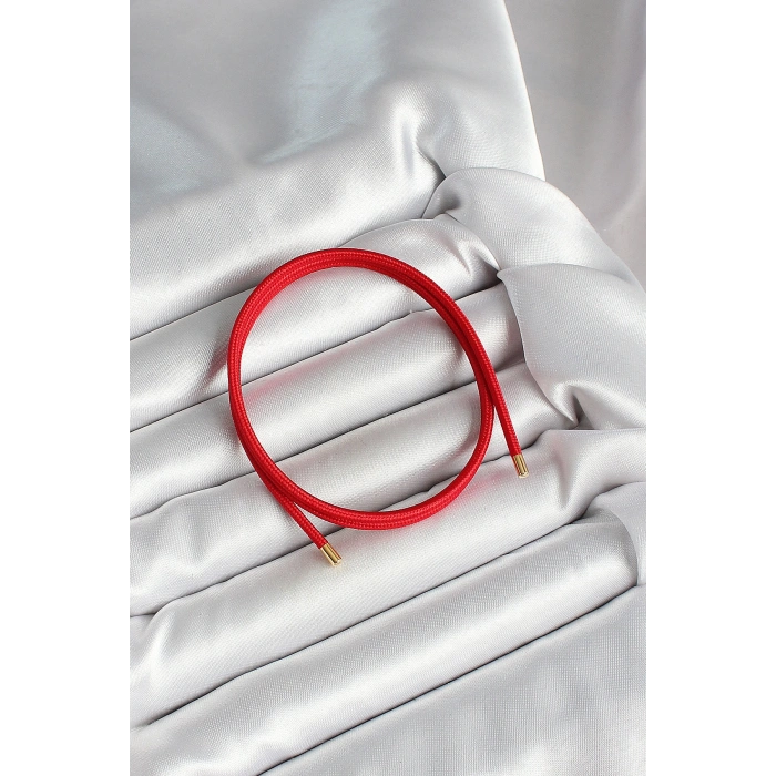 Erb Mıknatıslı  Koyu Kırmızı Renk Sarmal Kadın Bileklik