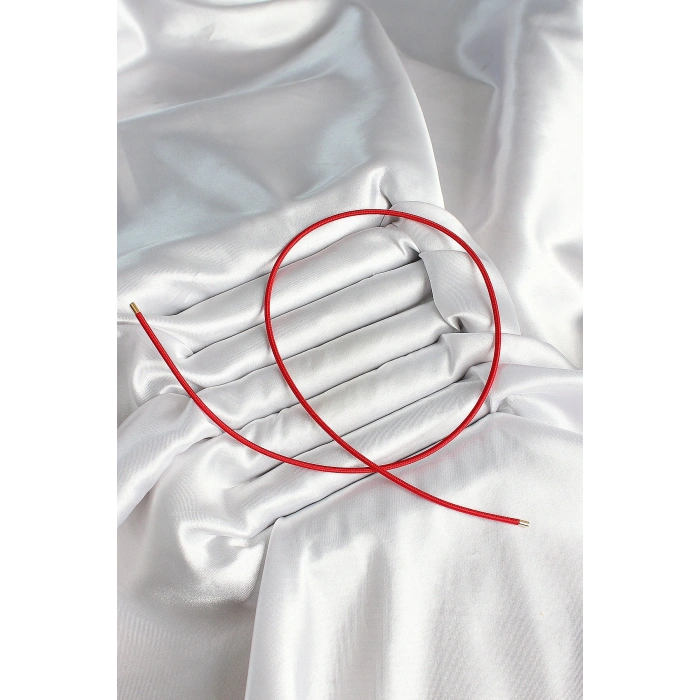 Erb Mıknatıslı  Koyu Kırmızı Renk Sarmal Kadın Bileklik