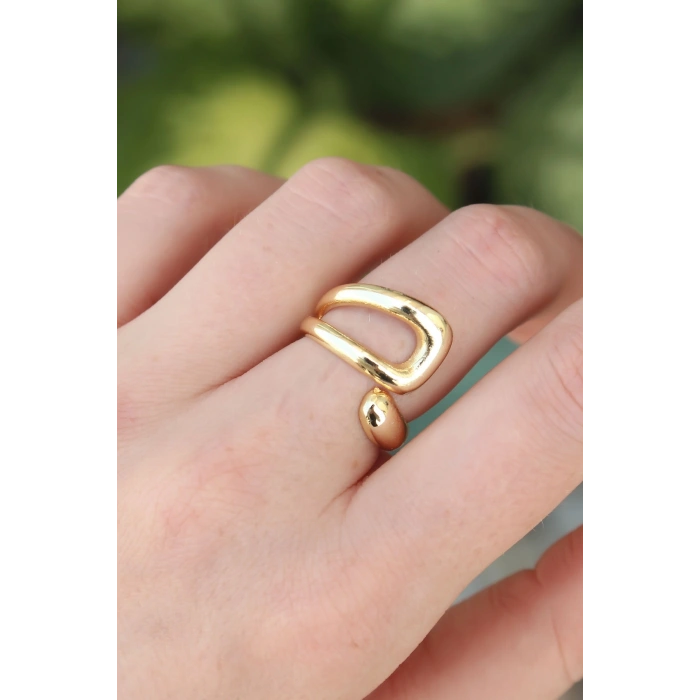 Erb Pirinç Gold Renk Ayarlanabilir Yüzük