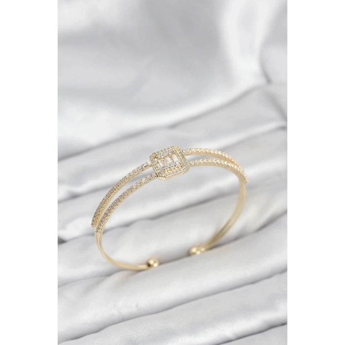 Erb Pirinç Gold Renk Baget Model Kadın Bileklik