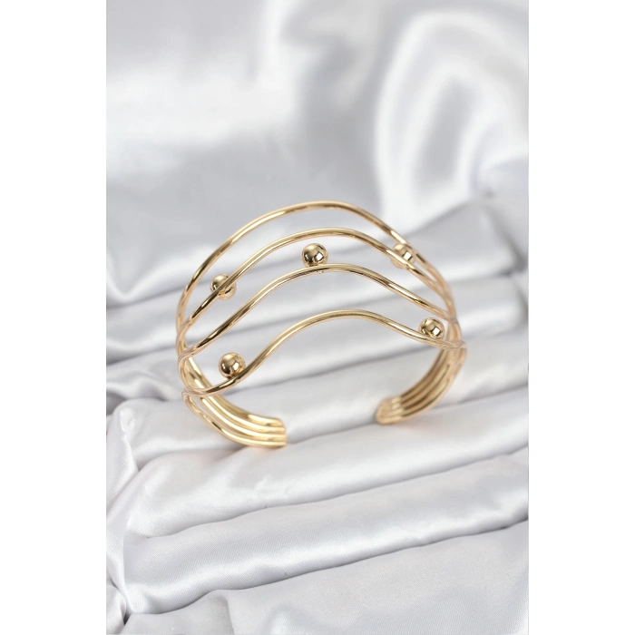 Erb Pirinç Gold Renk Kadın Bileklik