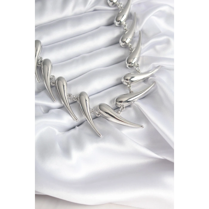 Erb VIP Seri Özel Model Gümüş Renk Kadın Kolye