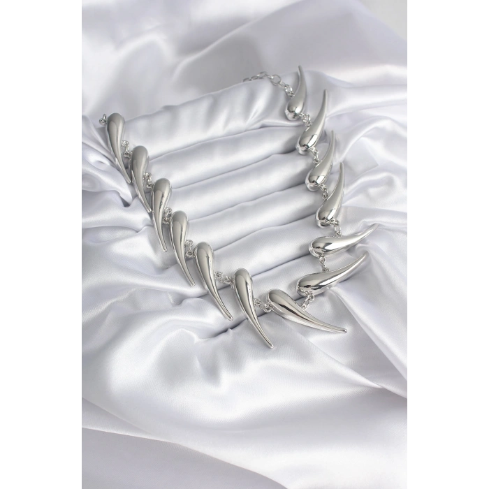 Erb VIP Seri Özel Model Gümüş Renk Kadın Kolye