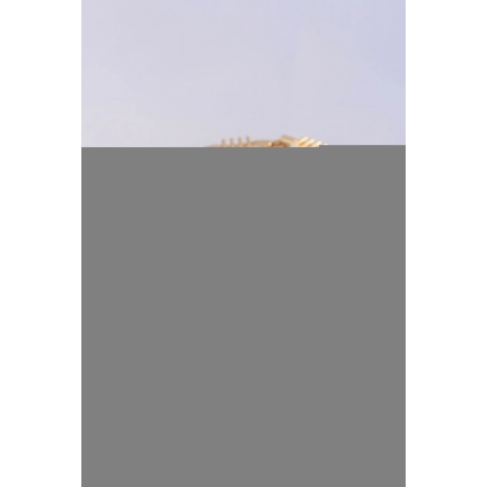 Erb Vip Seri Pirinç Pembe Zirkon Taşlı Gold Renk Baget Model Bileklik