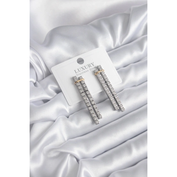 Erb VIP Seri Zirkon Taşlı Su Yolu Kadın Küpe