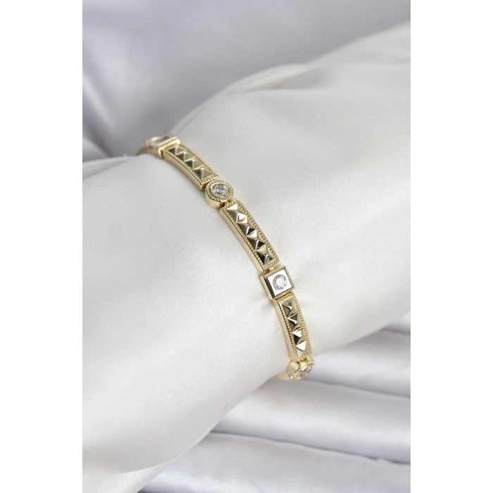Erb Xuping Punta Model Gold Renk Kadın Bileklik