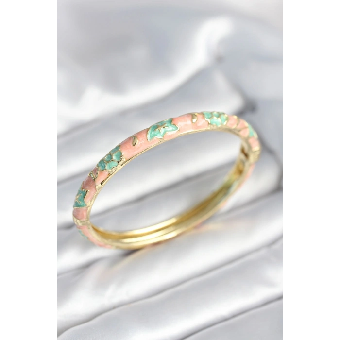 Erb Yeşil Renk Detaylı Mineli Kelepçe