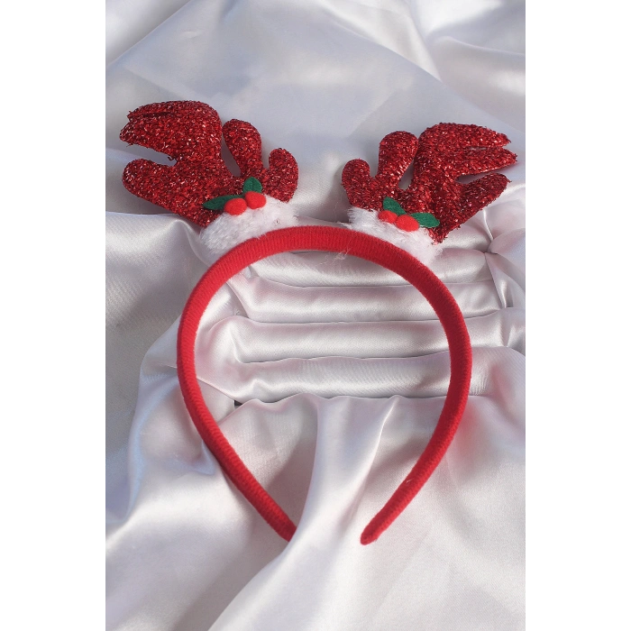 Erb Yılbaşı Temalı Simli Geyik Boynuzu Figürlü Taç