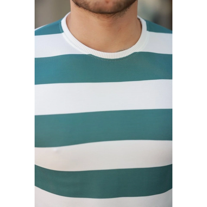 Erkek çift Renk Pamuklu örme Kumaş Kısa Kollu T-shirt