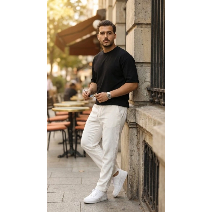 Erkek Duble Kol Basic Tişört