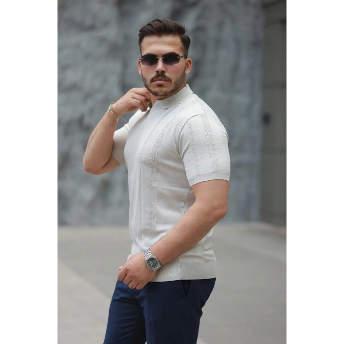 Erkek Hemşire Yaka Kısa Kollu Tişört