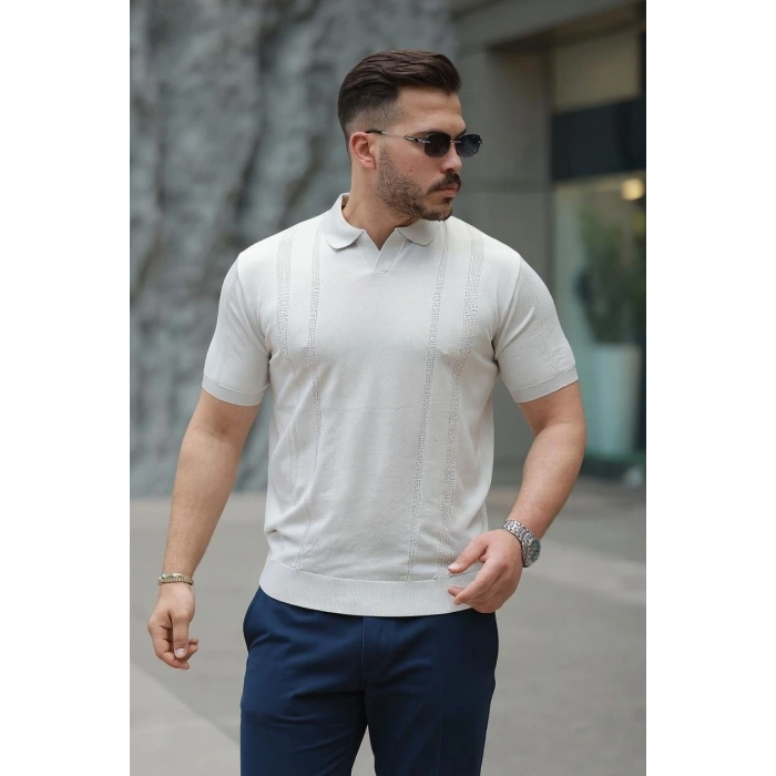 Erkek Hemşire Yaka Kısa Kollu Tişört