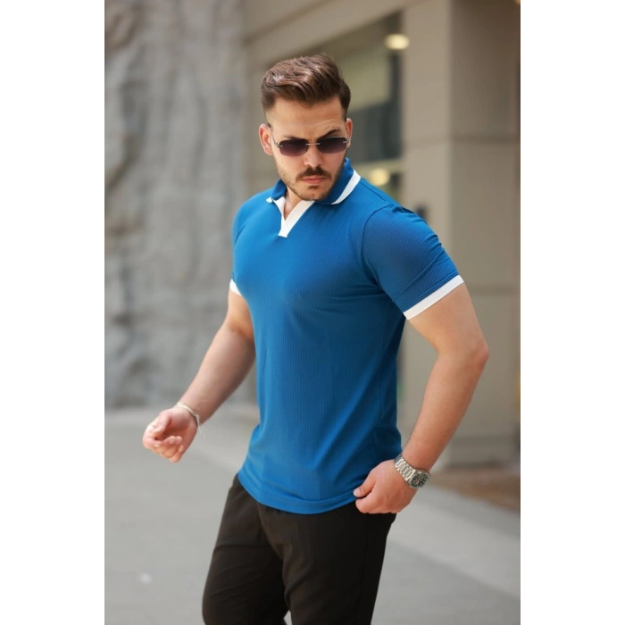 Erkek Hemşire Yaka Kısa Kollu Tişört