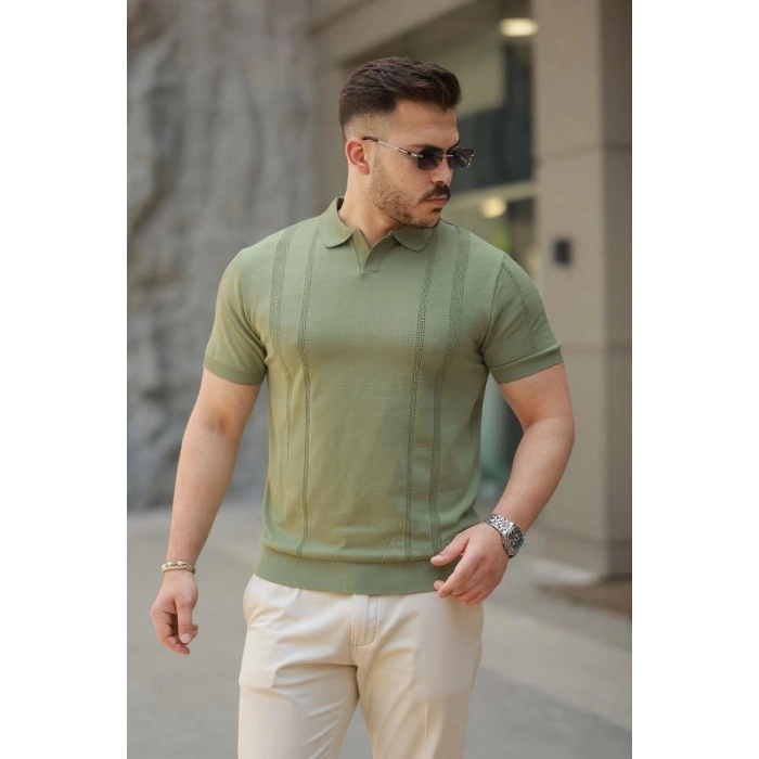 Erkek Hemşire Yaka Kısa Kollu Tişört