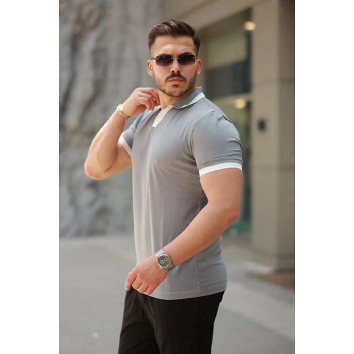 Erkek Hemşire Yaka Kısa Kollu Tişört