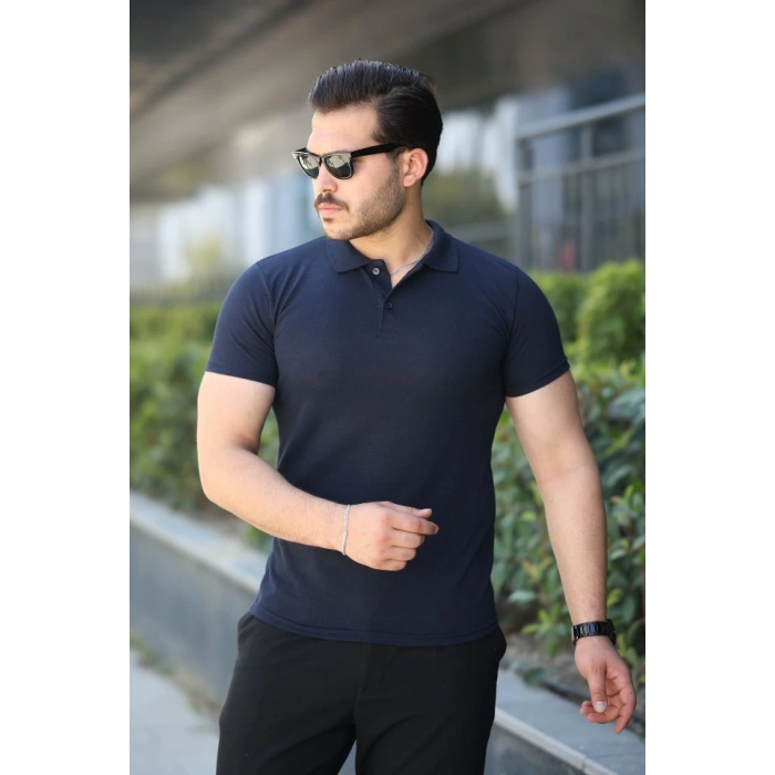 Erkek Kısa Kollu Yakalı Tişört