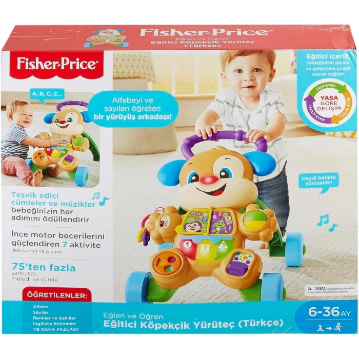 Fisher Price Eğitici Köpekçik Yürüteç Türkçe FTG10