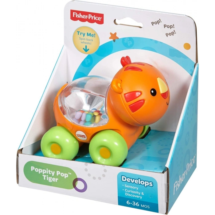 Fisher Price Poppity Araçlar -Turuncu Aslan CMV97